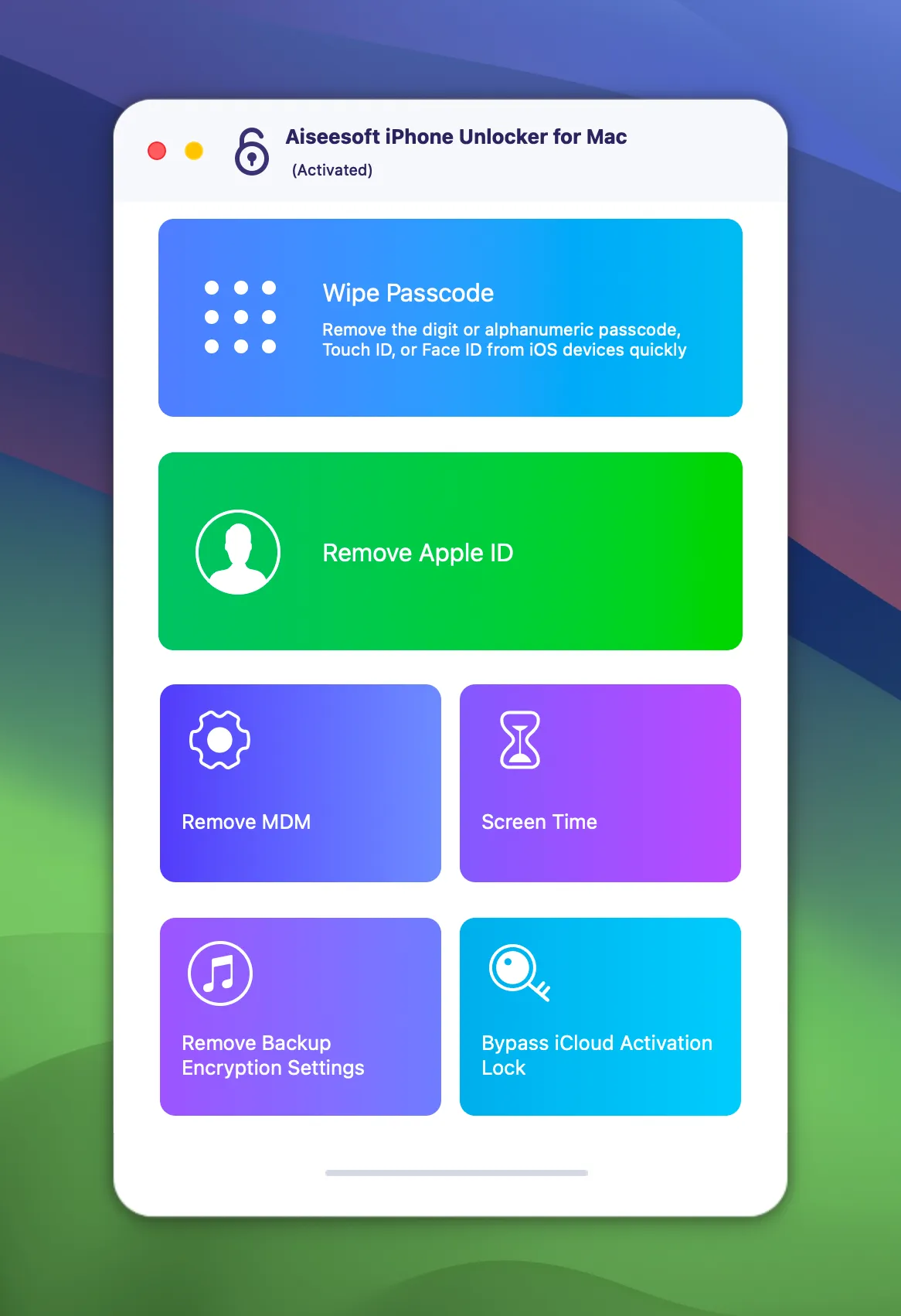 图片[1]破解版下载 | Aiseesoft iPhone Unlocker for Mac 2.0.60.4678 一键解锁你的iOS设备 - MacPJ - 最新Mac软件与游戏破解版资源下载破解版下载 | MacPJ - 最新Mac软件与游戏破解版资源下载