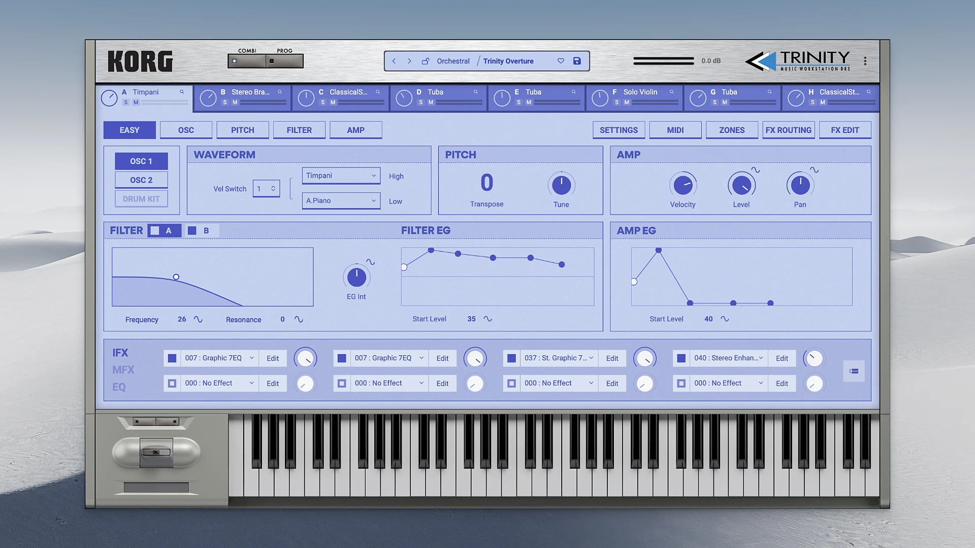 KORG Software TRINITY 1.1.3 经典合成器的再现破解版下载 | MacPJ - 最新Mac软件与游戏破解版资源下载