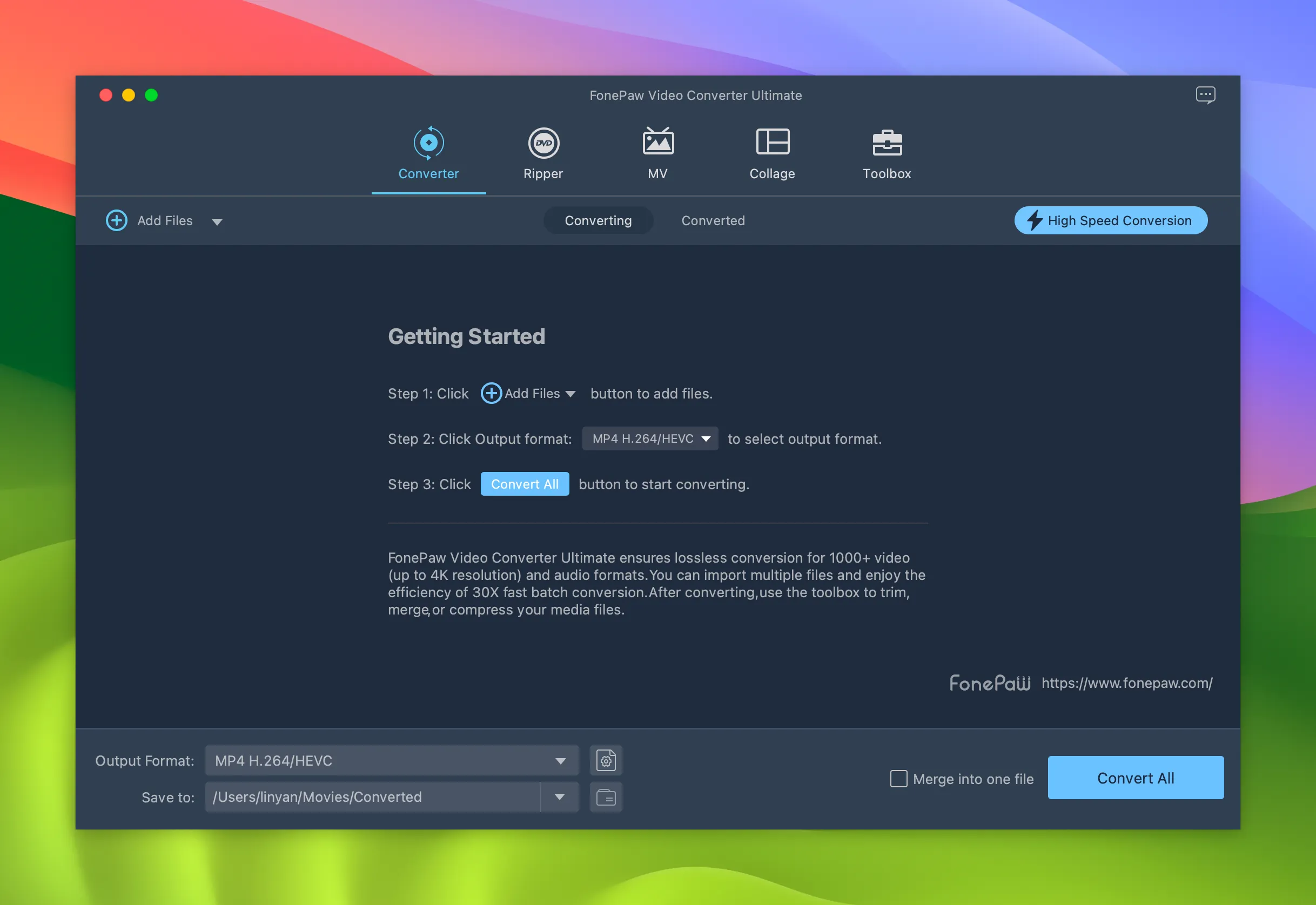图片[1]破解版下载 | FonePaw Video Converter Ultimate 10.6.0.19996 高效视频转换与编辑工具 - MacPJ - 最新Mac软件与游戏破解版资源下载破解版下载 | MacPJ - 最新Mac软件与游戏破解版资源下载