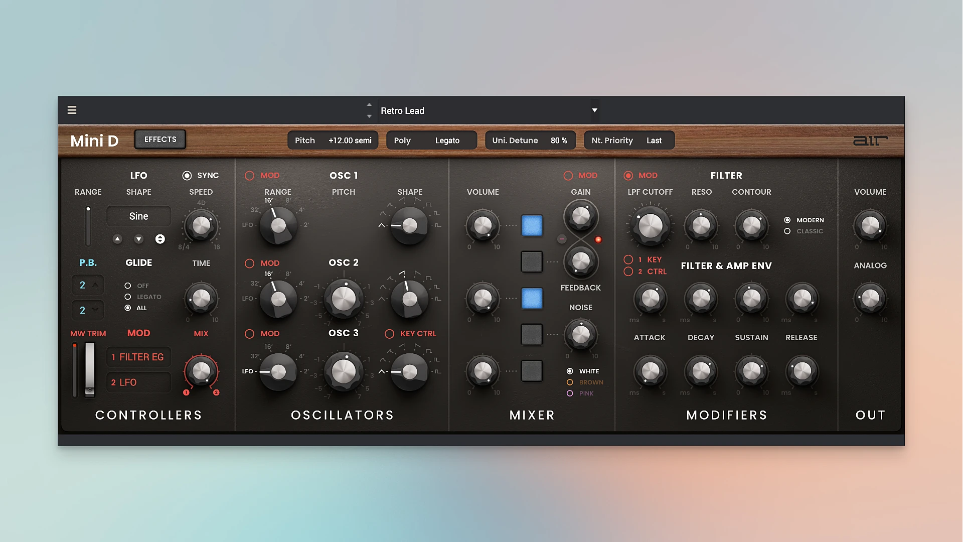 AIR Music Technology Mini D 1.2.1.14 经典合成器的现代重塑 - MacPJ - 最新Mac软件与游戏破解版资源下载破解版下载 | MacPJ - 最新Mac软件与游戏破解版资源下载