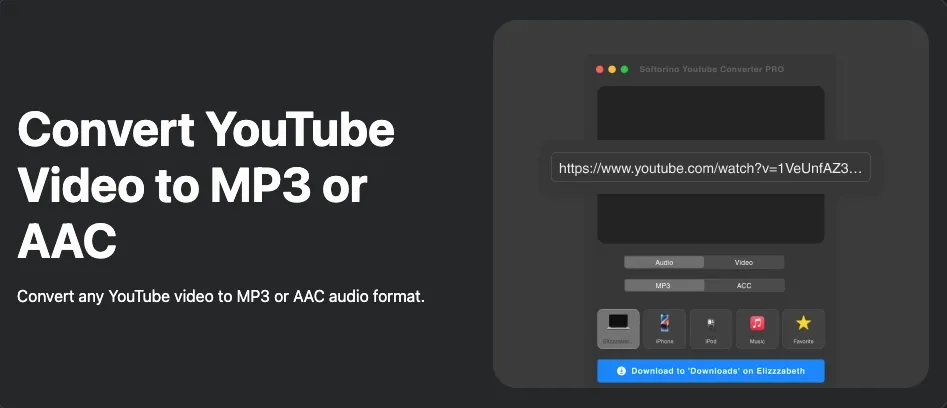 图片[1]破解版下载 | Softorino YouTube Converter Pro 5.1.20 一站式音视频转换工具 - MacPJ - 最新Mac软件与游戏破解版资源下载破解版下载 | MacPJ - 最新Mac软件与游戏破解版资源下载