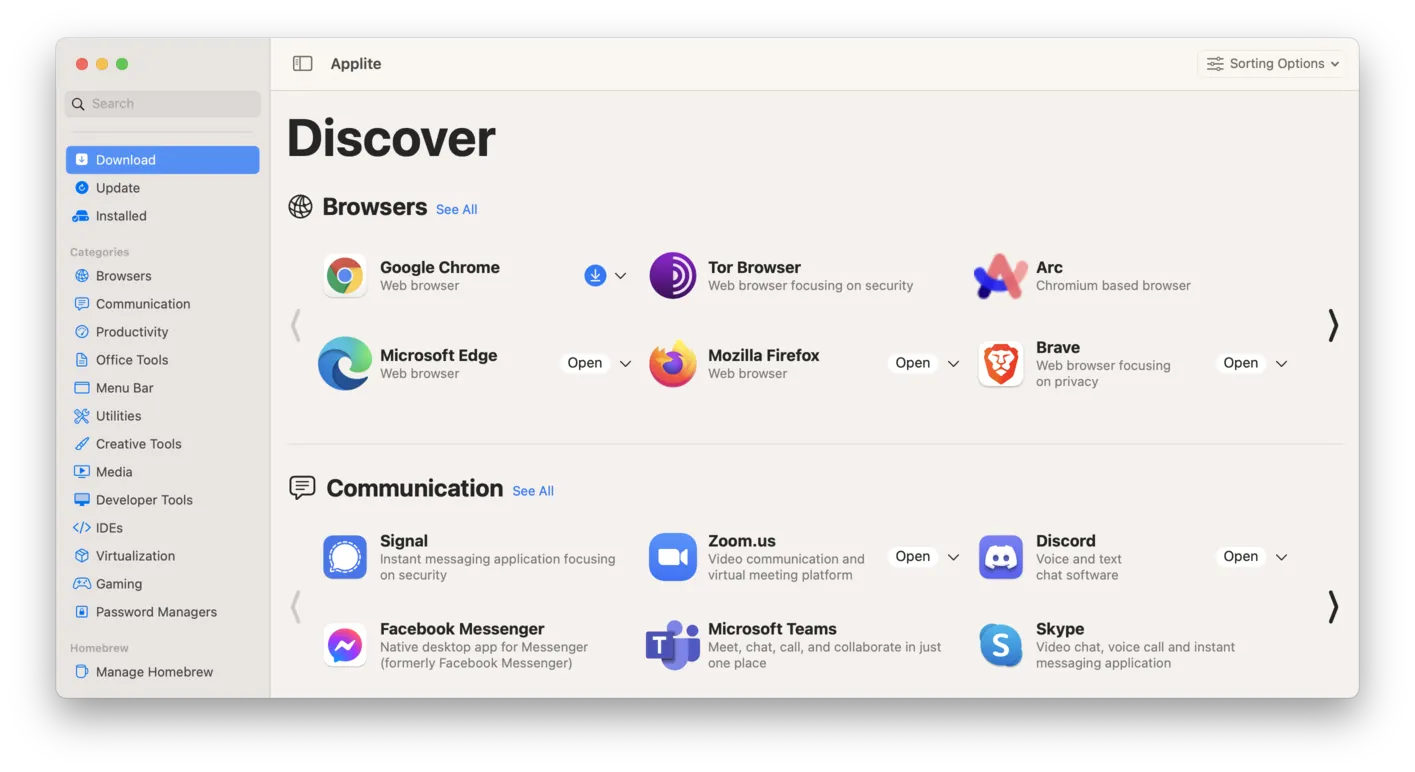 图片[1]破解版下载 | Applite 1.3.1 简化第三方应用管理 - MacPJ - 最新Mac软件与游戏破解版资源下载破解版下载 | MacPJ - 最新Mac软件与游戏破解版资源下载