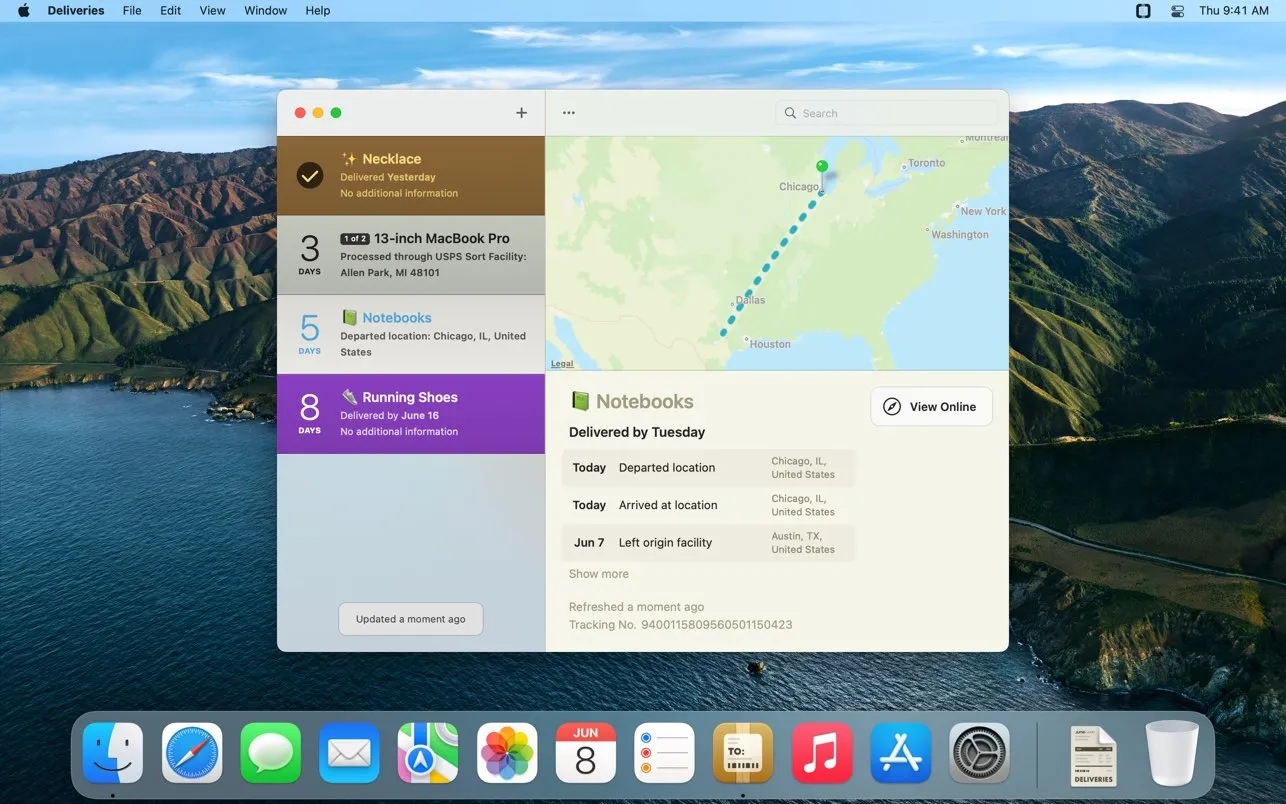 图片[1]破解版下载 | Deliveries 9.6.2 统一管理包裹追踪 - MacPJ - 最新Mac软件与游戏破解版资源下载破解版下载 | MacPJ - 最新Mac软件与游戏破解版资源下载