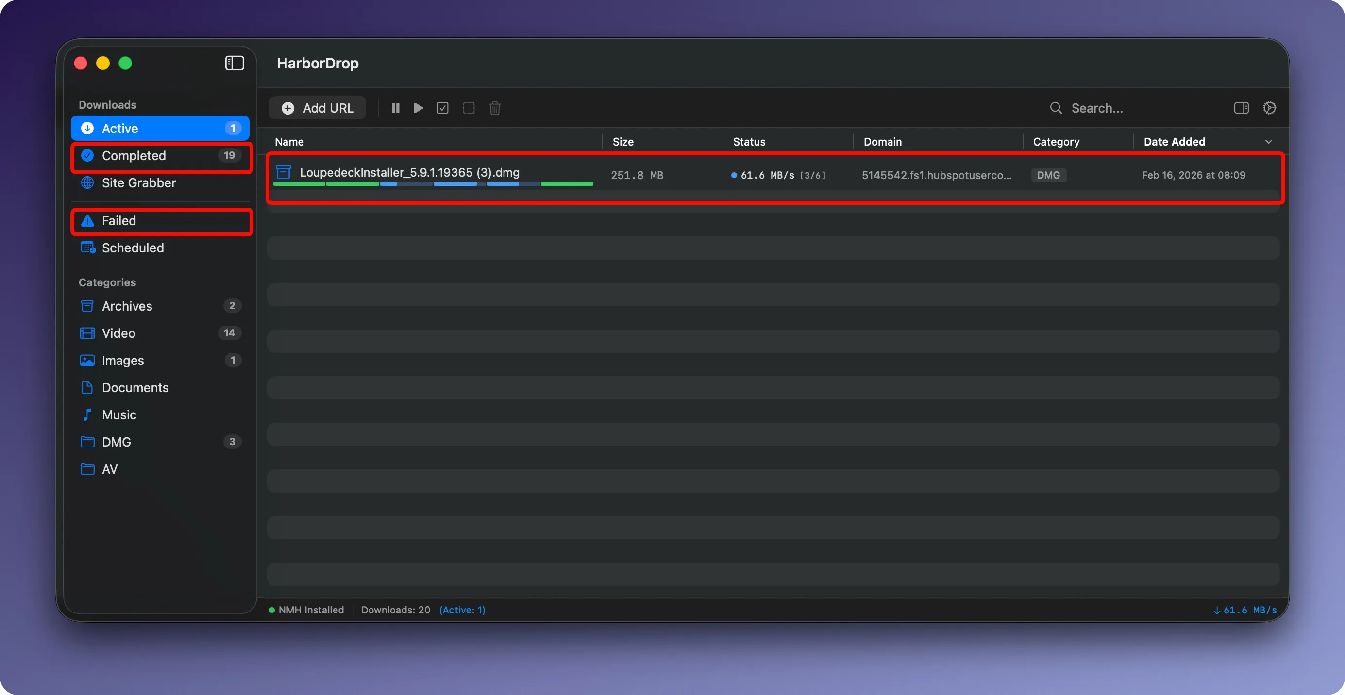 图片[1]破解版下载 | HarborDrop 1.1.3 高效智能下载管理器 - MacPJ - 最新Mac软件与游戏破解版资源下载破解版下载 | MacPJ - 最新Mac软件与游戏破解版资源下载