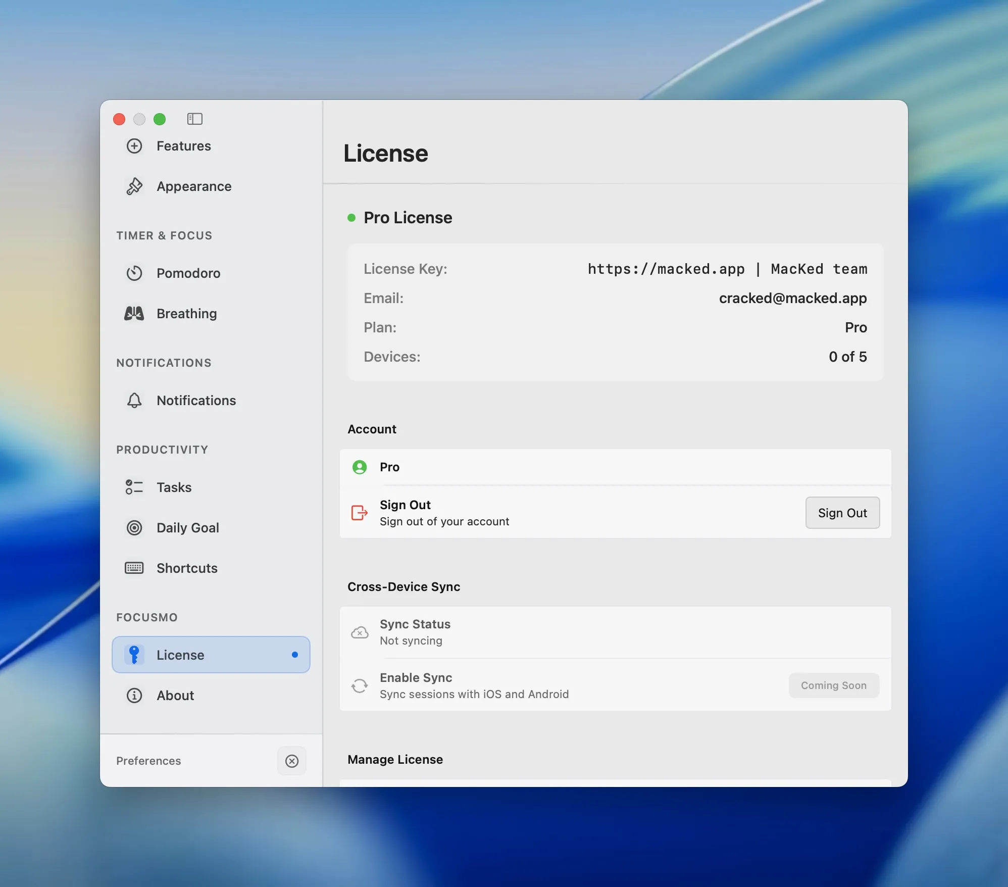 图片[1]破解版下载 | Focusmo 7.2.1 让工作更专注的高效工具 - MacPJ - 最新Mac软件与游戏破解版资源下载破解版下载 | MacPJ - 最新Mac软件与游戏破解版资源下载