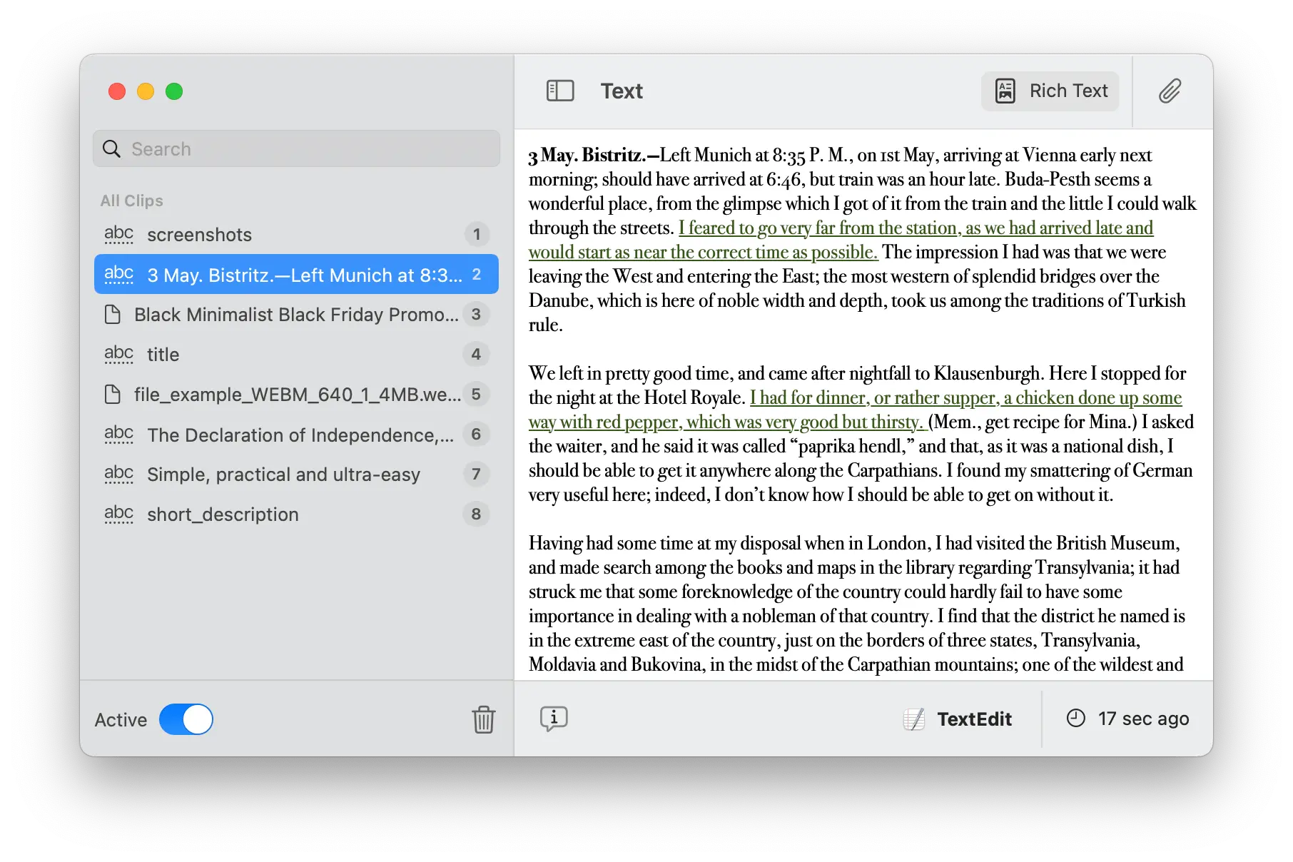 图片[1]破解版下载 | AllClips 1.3.5 剪贴板历史管理工具 - MacPJ - 最新Mac软件与游戏破解版资源下载破解版下载 | MacPJ - 最新Mac软件与游戏破解版资源下载