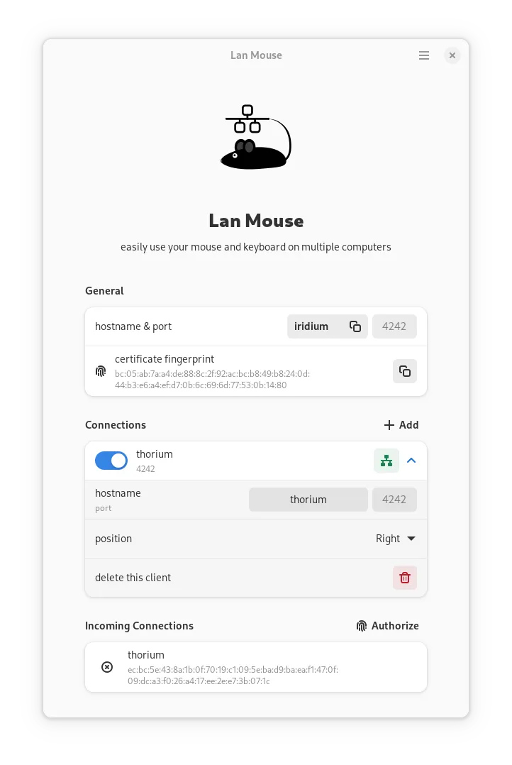 图片[1]破解版下载 | Lan Mouse 0.10.0 开源跨平台键鼠共享工具 - MacPJ - 最新Mac软件与游戏破解版资源下载破解版下载 | MacPJ - 最新Mac软件与游戏破解版资源下载