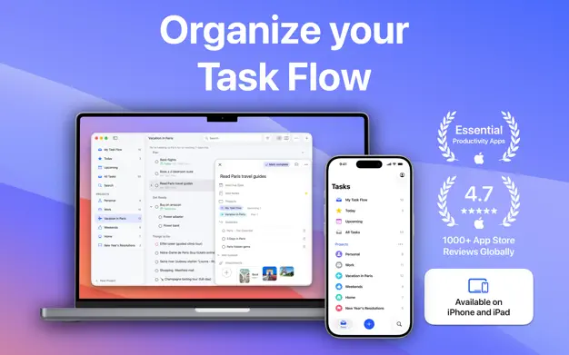 图片[1]破解版下载 | Task Flow 4.1 高效的任务管理解决方案 - MacPJ - 最新Mac软件与游戏破解版资源下载破解版下载 | MacPJ - 最新Mac软件与游戏破解版资源下载