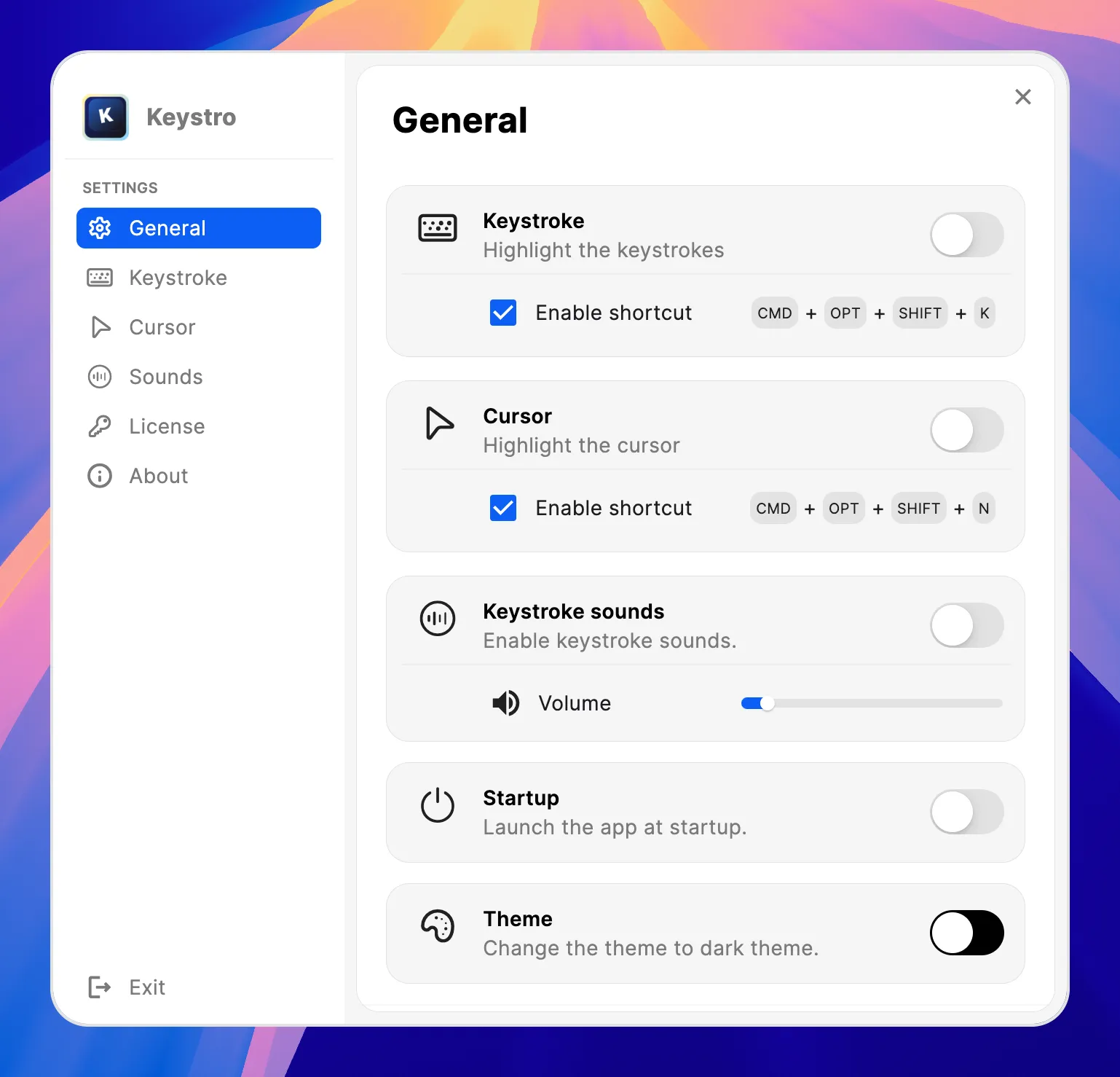 图片[1]破解版下载 | Keystro 1.4.11 提升屏幕录制效果的工具 - MacPJ - 最新Mac软件与游戏破解版资源下载破解版下载 | MacPJ - 最新Mac软件与游戏破解版资源下载