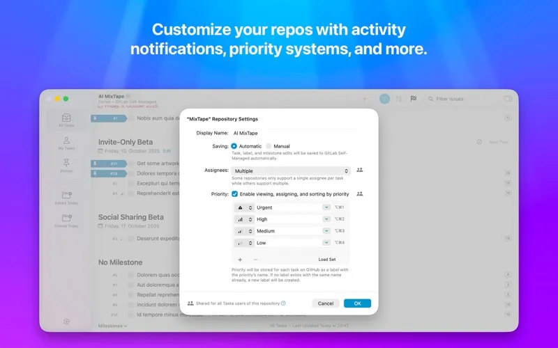 图片[1]破解版下载 | Taska for GitHub/GitLab Issues 1.6.1 高效管理任务的原生Mac应用 - MacPJ - 最新Mac软件与游戏破解版资源下载破解版下载 | MacPJ - 最新Mac软件与游戏破解版资源下载