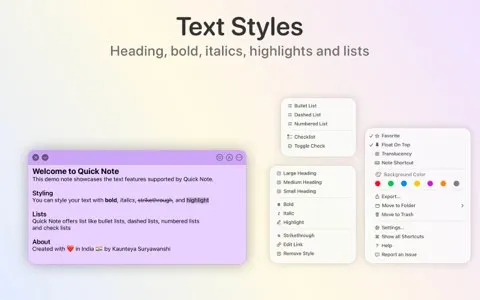 图片[1]破解版下载 | QuickNote 7.1.4 轻松便捷的粘性便签工具 - MacPJ - 最新Mac软件与游戏破解版资源下载破解版下载 | MacPJ - 最新Mac软件与游戏破解版资源下载