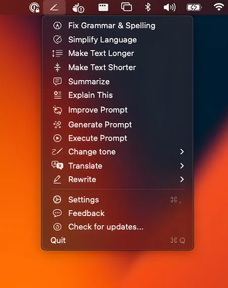 图片[1]破解版下载 | RewriteBar 2.25.0 提升写作效率的AI助手 - MacPJ - 最新Mac软件与游戏破解版资源下载破解版下载 | MacPJ - 最新Mac软件与游戏破解版资源下载