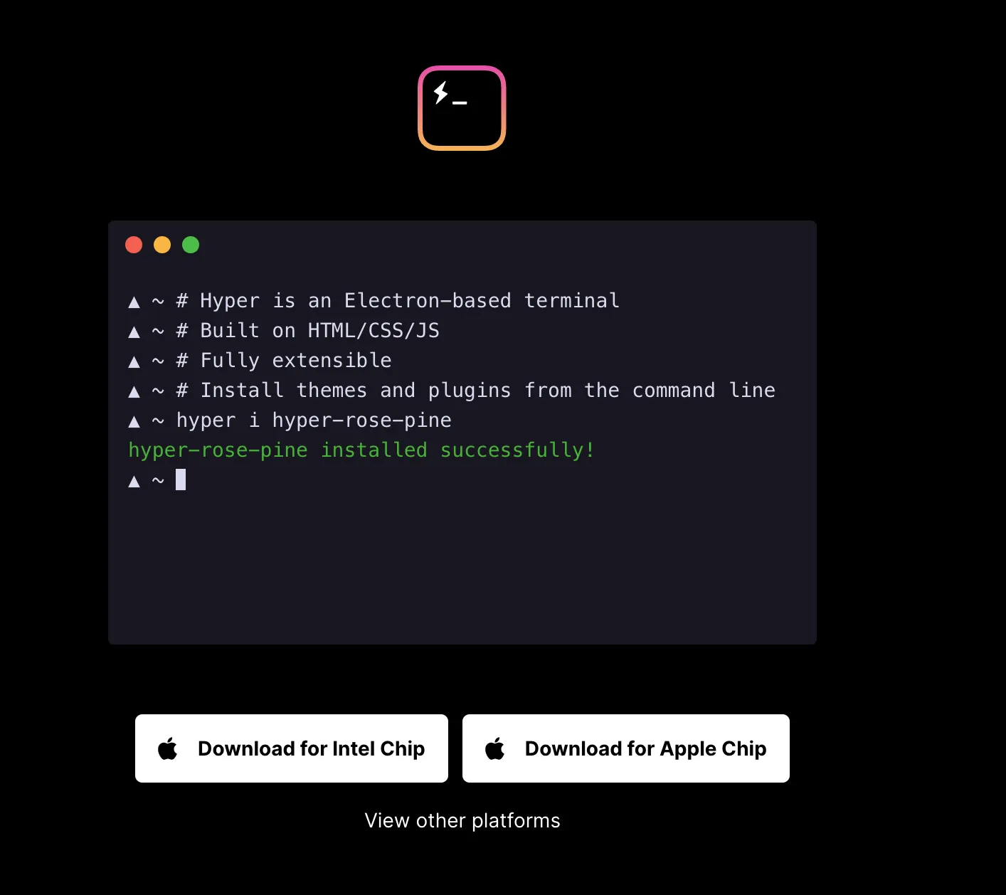 图片[1]破解版下载 | Hyper 3.4.1 终端模拟器的美化工具 - MacPJ - 最新Mac软件与游戏破解版资源下载破解版下载 | MacPJ - 最新Mac软件与游戏破解版资源下载