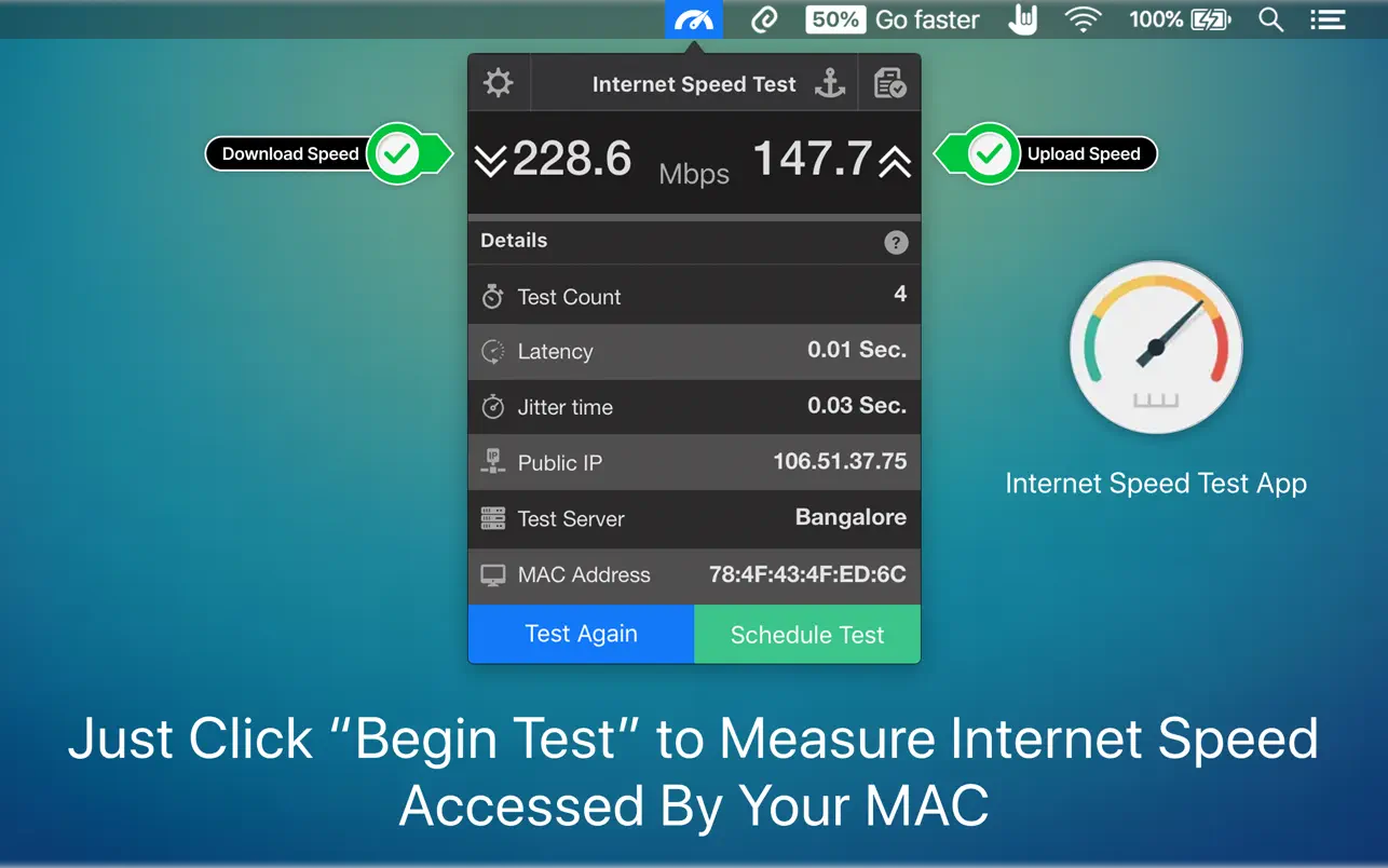 图片[1]破解版下载 | InternetSpeedTest 4.1 高效网络测速工具 - MacPJ - 最新Mac软件与游戏破解版资源下载破解版下载 | MacPJ - 最新Mac软件与游戏破解版资源下载
