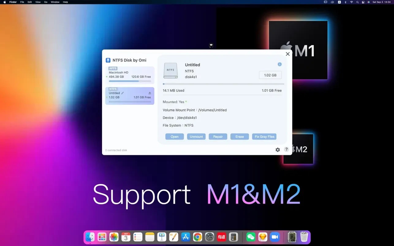图片[1]破解版下载 | NTFS Disk by Omi 1.1.5 完美解决Mac与NTFS的兼容性问题 - MacPJ - 最新Mac软件与游戏破解版资源下载破解版下载 | MacPJ - 最新Mac软件与游戏破解版资源下载
