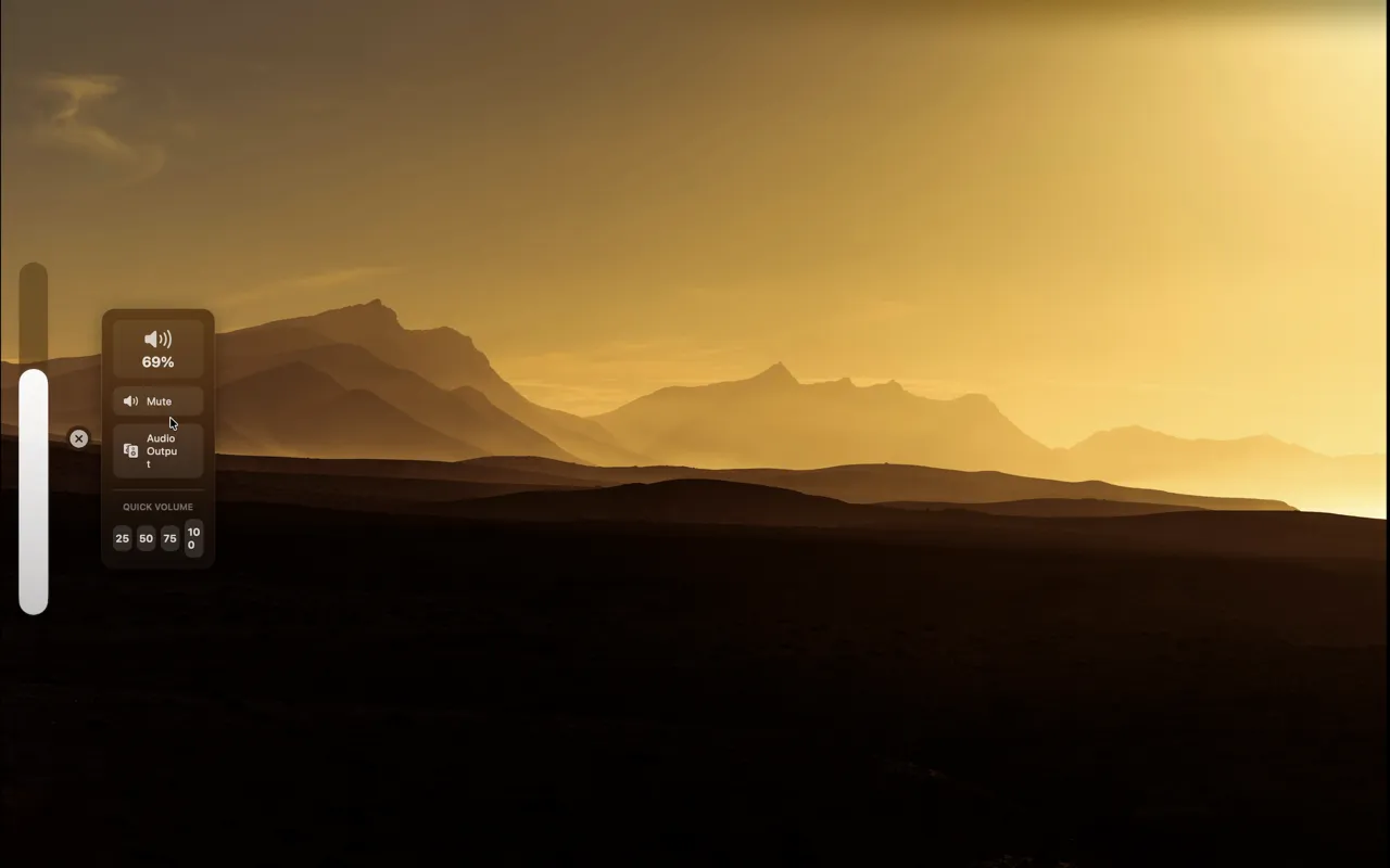 图片[1]破解版下载 | VolumeGlass 2.0.0 精致的音量控制工具 - MacPJ - 最新Mac软件与游戏破解版资源下载破解版下载 | MacPJ - 最新Mac软件与游戏破解版资源下载