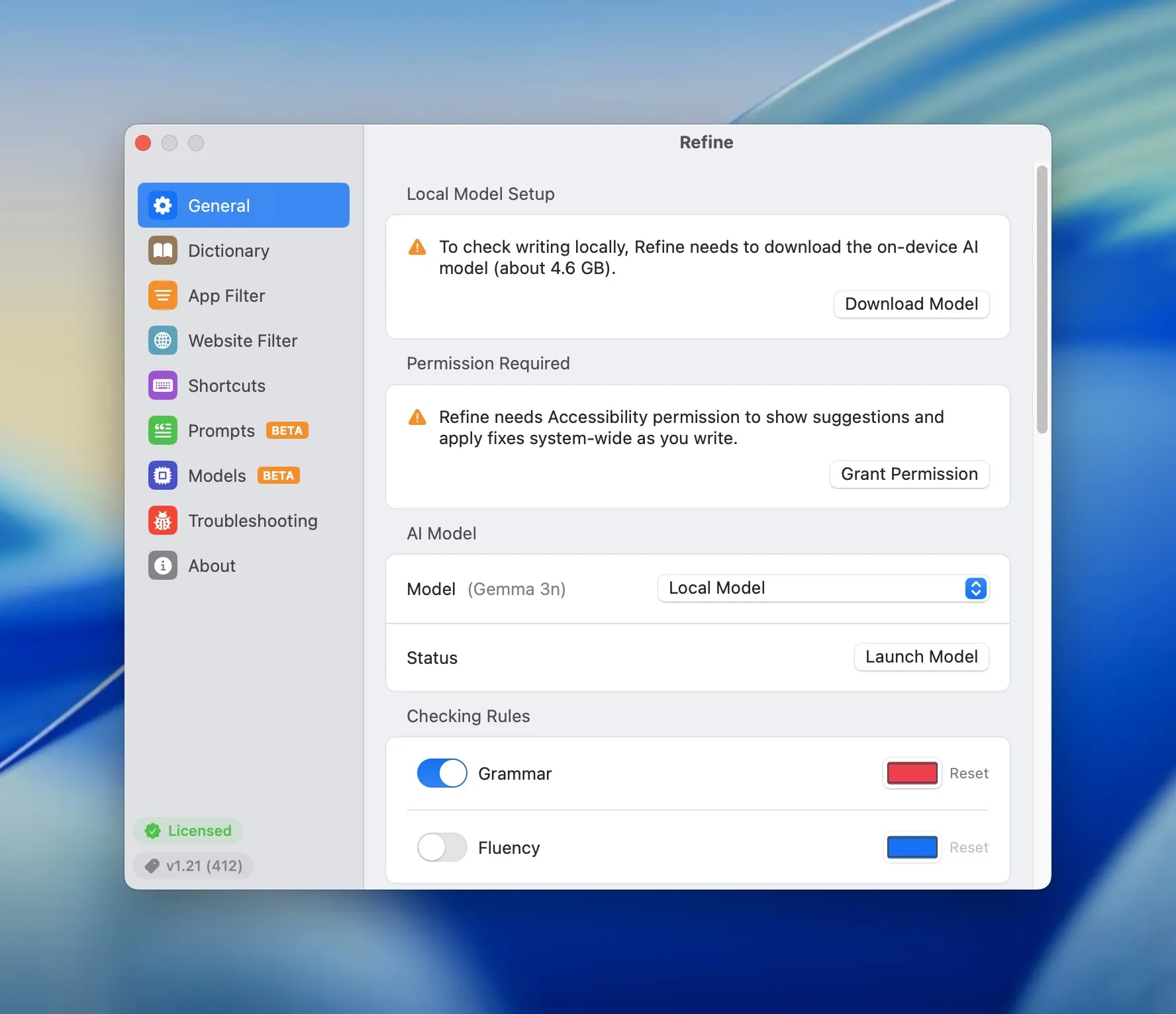 图片[1]破解版下载 | Refine 1.25 安全隐私的语法检查工具 - MacPJ - 最新Mac软件与游戏破解版资源下载破解版下载 | MacPJ - 最新Mac软件与游戏破解版资源下载