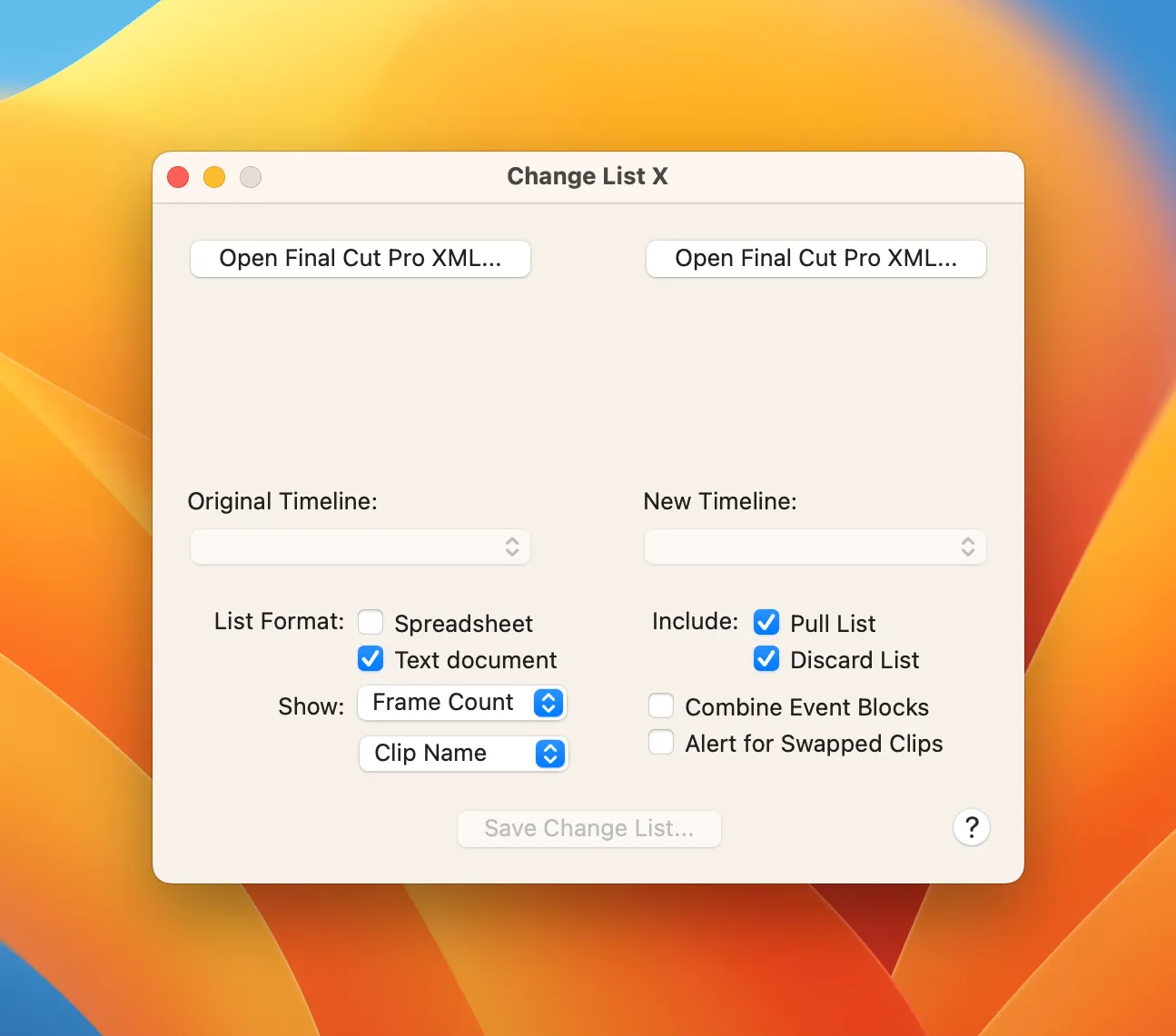 图片[1]破解版下载 | Change List X 1.2.26 Final Cut Pro X项目差异对比工具 - MacPJ - 最新Mac软件与游戏破解版资源下载破解版下载 | MacPJ - 最新Mac软件与游戏破解版资源下载