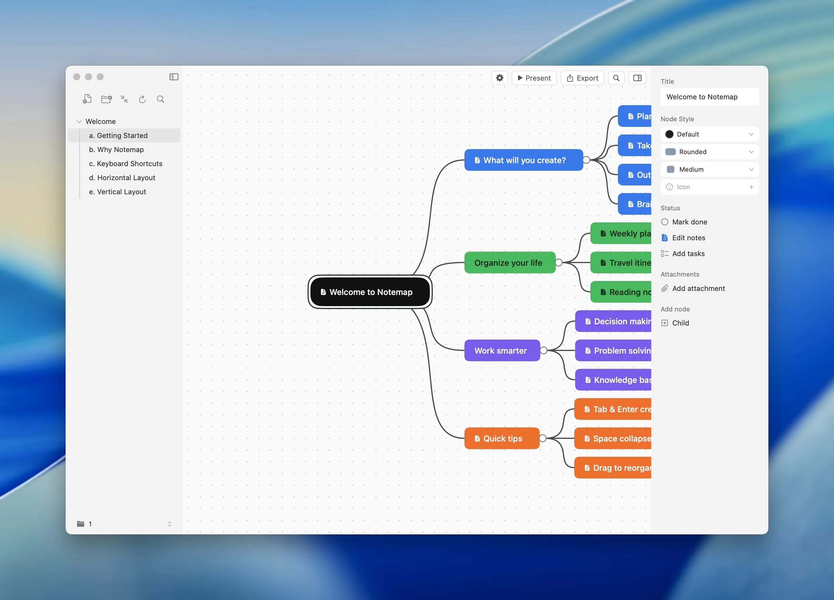 图片[1]破解版下载 | Notemap 1.7.0 本地优先的思维导图与知识管理工具 - MacPJ - 最新Mac软件与游戏破解版资源下载破解版下载 | MacPJ - 最新Mac软件与游戏破解版资源下载