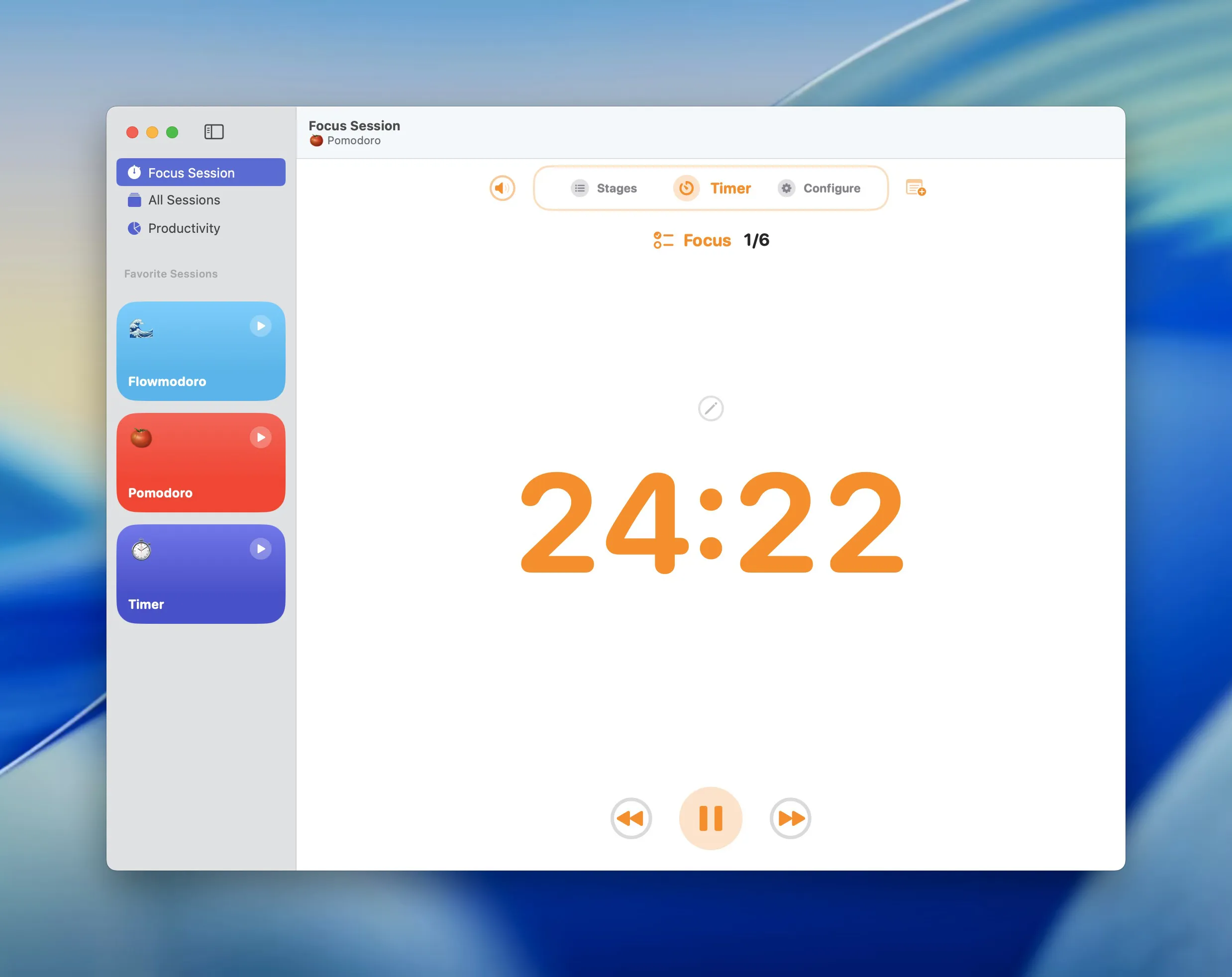图片[1]破解版下载 | Focused Work 5.1.4 高效提升工作效率的计时器应用 - MacPJ - 最新Mac软件与游戏破解版资源下载破解版下载 | MacPJ - 最新Mac软件与游戏破解版资源下载