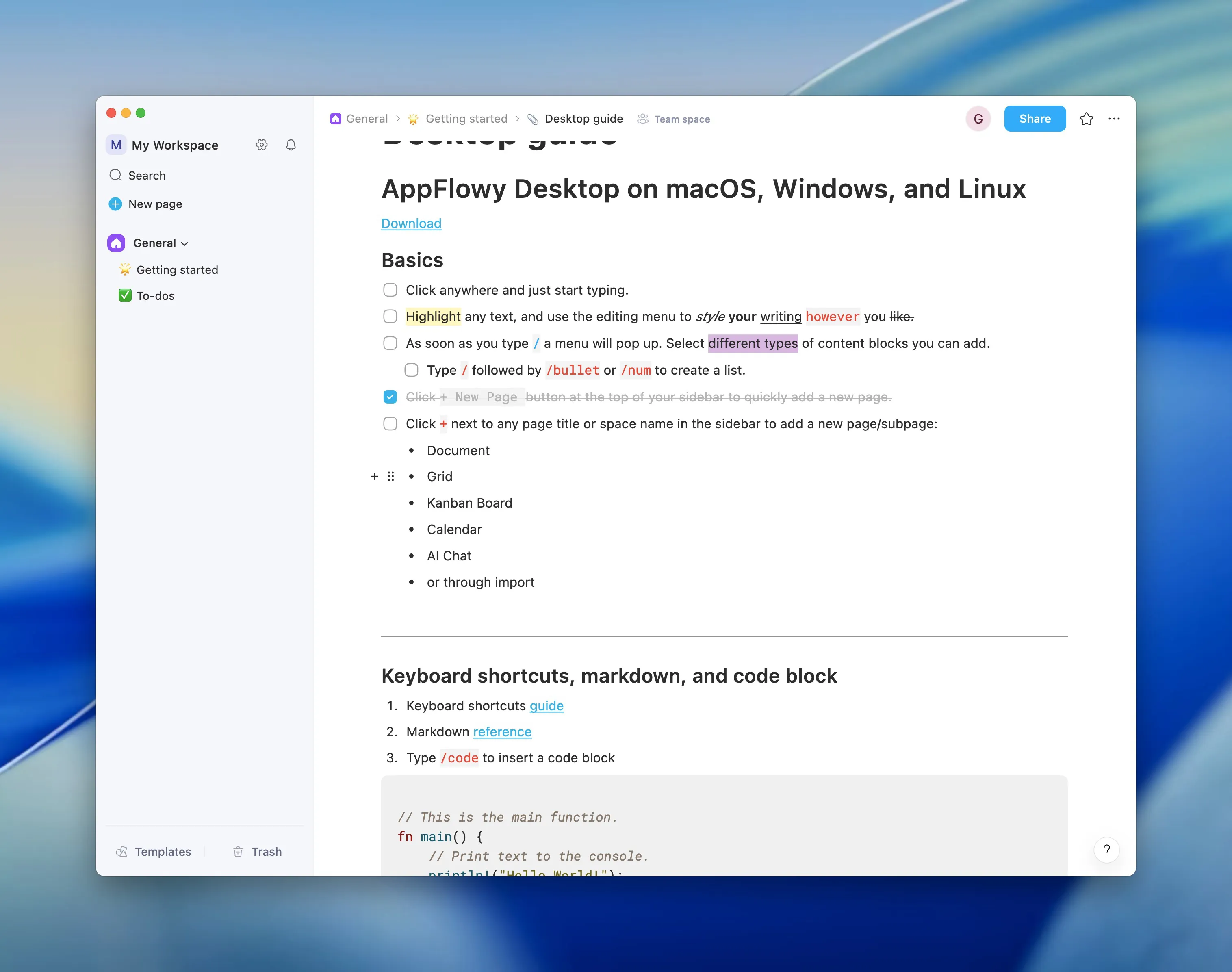 图片[1]破解版下载 | AppFlowy 0.11.2 高效协作与数据自主控制 - MacPJ - 最新Mac软件与游戏破解版资源下载破解版下载 | MacPJ - 最新Mac软件与游戏破解版资源下载