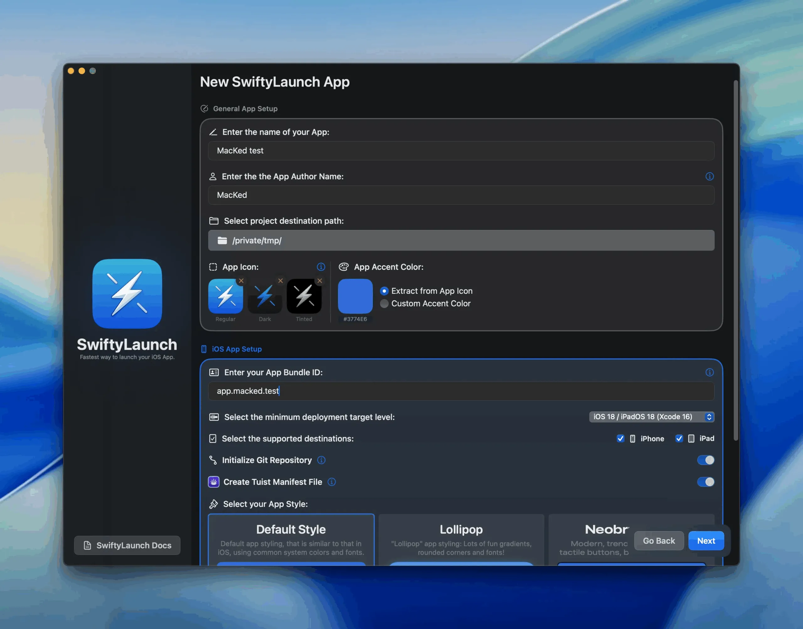 图片[1]破解版下载 | SwiftyLaunch 2.0.1 快速应用开发工具 - MacPJ - 最新Mac软件与游戏破解版资源下载破解版下载 | MacPJ - 最新Mac软件与游戏破解版资源下载