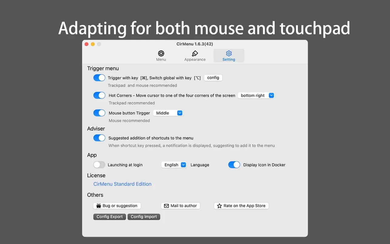 图片[1]破解版下载 | CirMenu 2.7.2 快速访问应用和文件的工具 - MacPJ - 最新Mac软件与游戏破解版资源下载破解版下载 | MacPJ - 最新Mac软件与游戏破解版资源下载