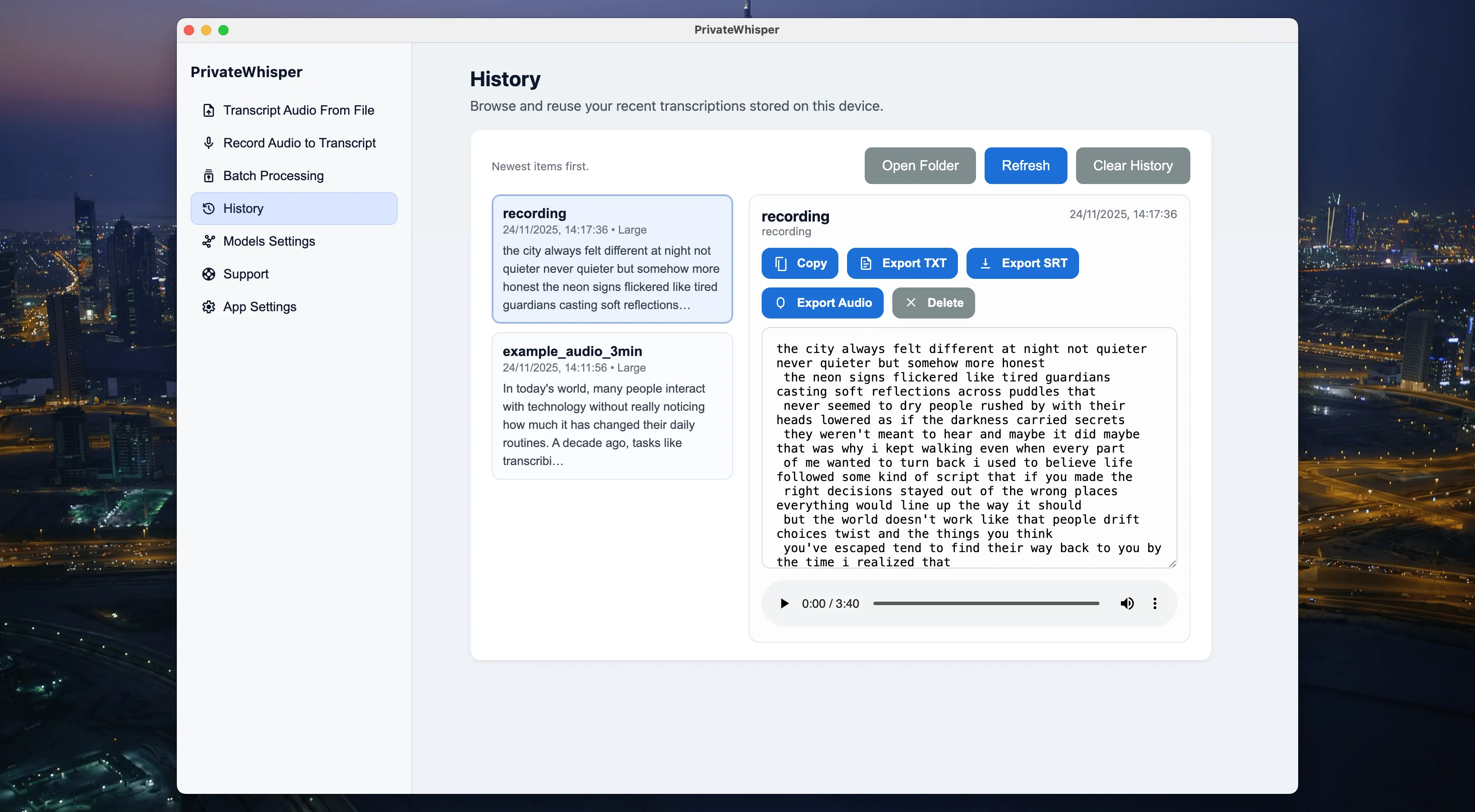 图片[1]破解版下载 | PrivateWhisper 2.1 Arm 离线语音转文本工具 - MacPJ - 最新Mac软件与游戏破解版资源下载破解版下载 | MacPJ - 最新Mac软件与游戏破解版资源下载