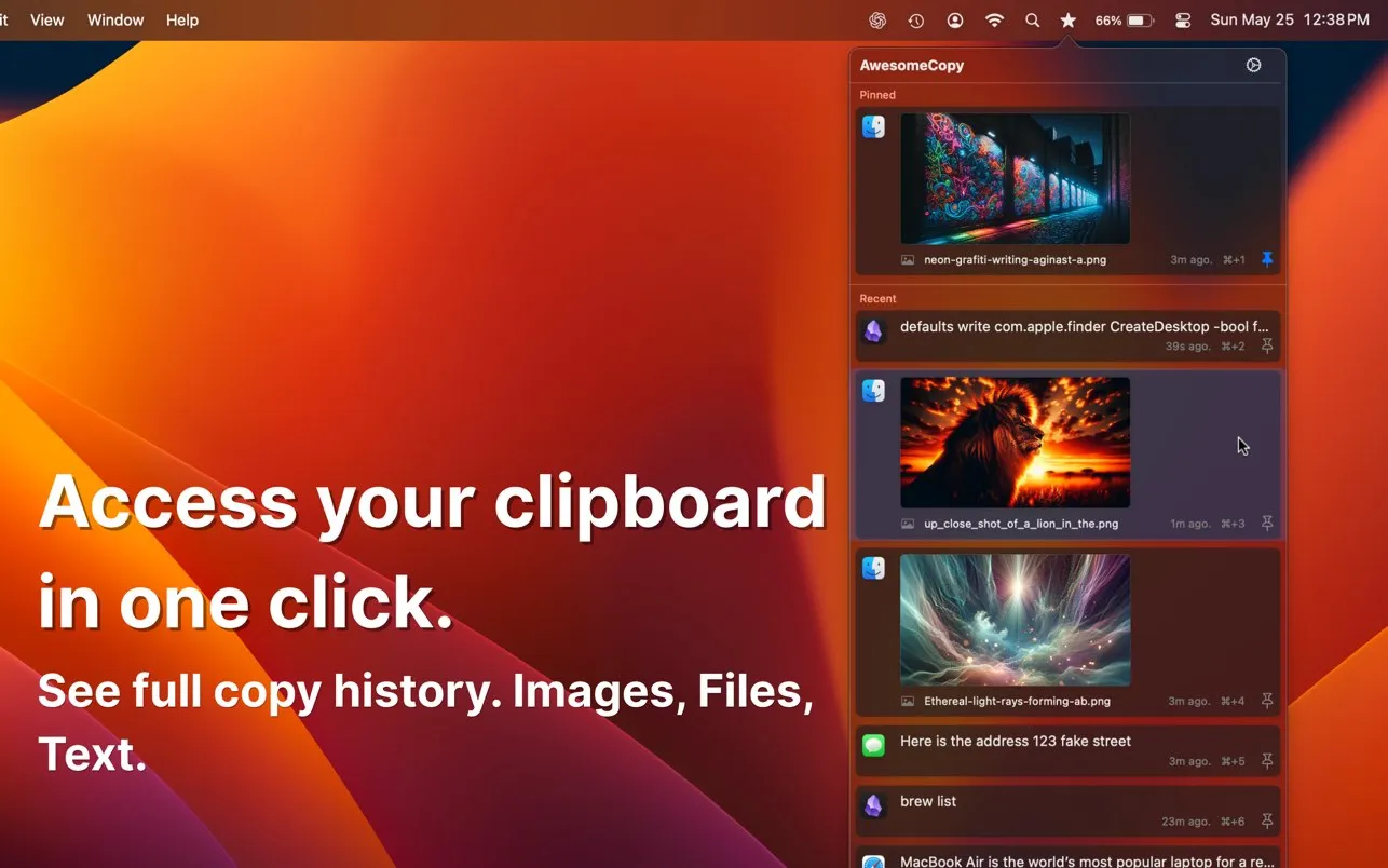 图片[1]破解版下载 | Awesome Copy 5.15 强大的剪贴板历史管理工具 - MacPJ - 最新Mac软件与游戏破解版资源下载破解版下载 | MacPJ - 最新Mac软件与游戏破解版资源下载