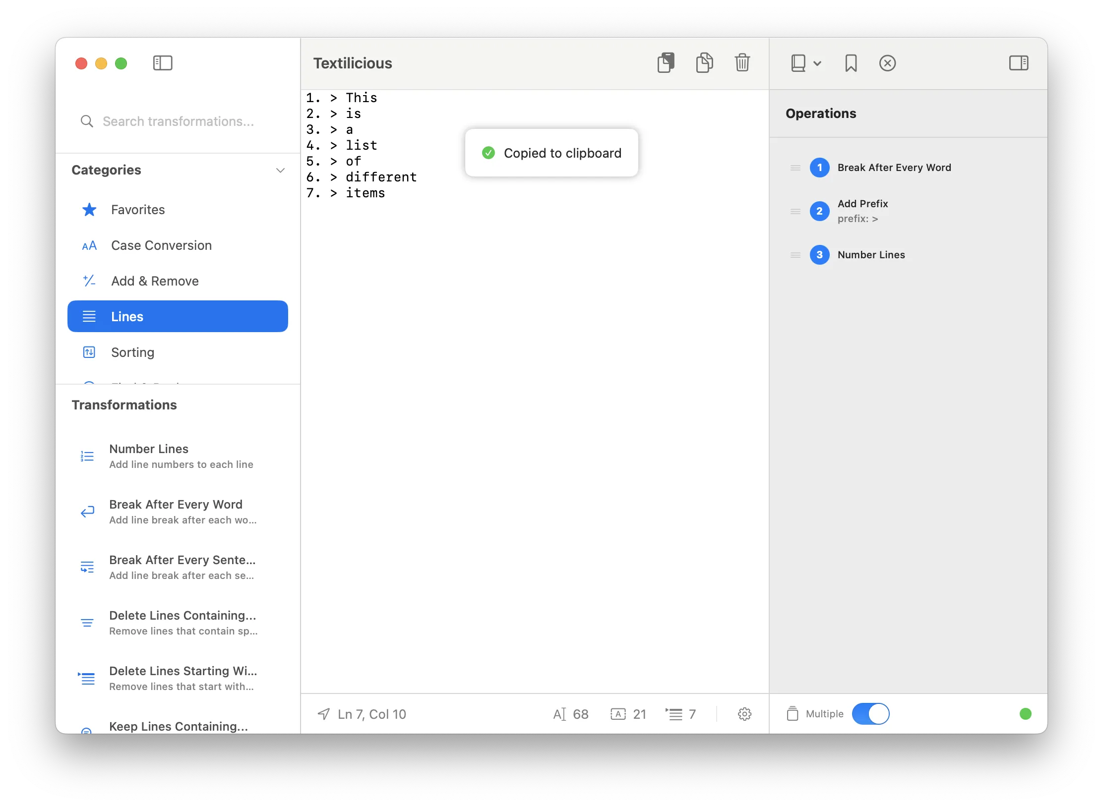 图片[1]破解版下载 | Textilicious 1.2.2 强大的文本转换工具 - MacPJ - 最新Mac软件与游戏破解版资源下载破解版下载 | MacPJ - 最新Mac软件与游戏破解版资源下载