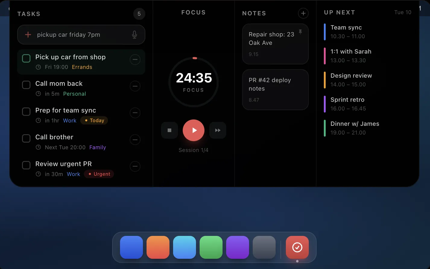 图片[1]破解版下载 | Notchable 1.1.1 轻松捕捉任务，提升工作效率 - MacPJ - 最新Mac软件与游戏破解版资源下载破解版下载 | MacPJ - 最新Mac软件与游戏破解版资源下载