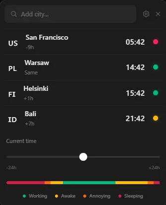 图片[1]破解版下载 | Pretty Timezones 1.0.13 一款全球时间比较工具 - MacPJ - 最新Mac软件与游戏破解版资源下载破解版下载 | MacPJ - 最新Mac软件与游戏破解版资源下载