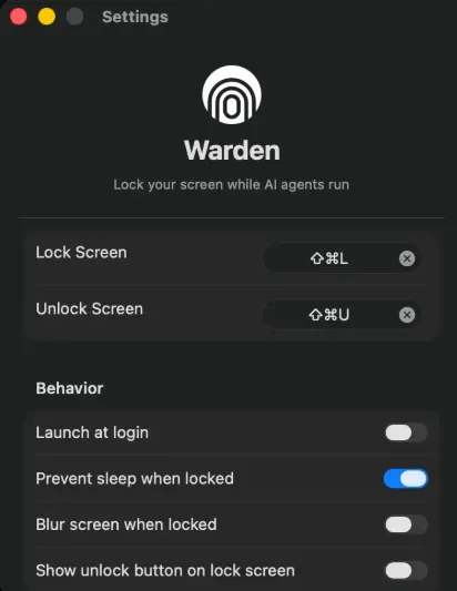 图片[1]破解版下载 | Warden 1.0 不间断保护您的输入安全 - MacPJ - 最新Mac软件与游戏破解版资源下载破解版下载 | MacPJ - 最新Mac软件与游戏破解版资源下载