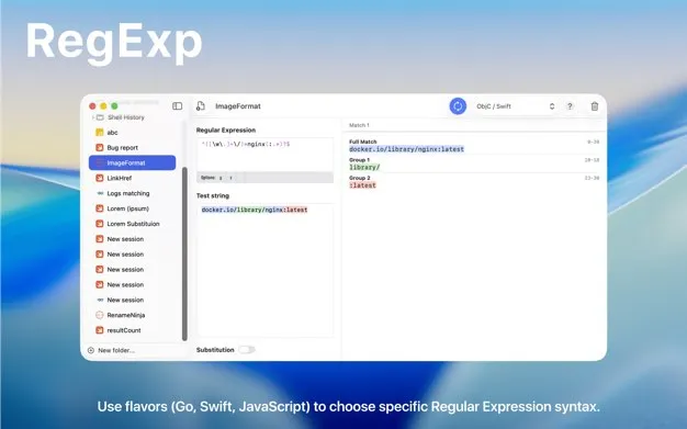 图片[1]破解版下载 | RegExp 2.3.3 正则表达式测试工具 - MacPJ - 最新Mac软件与游戏破解版资源下载破解版下载 | MacPJ - 最新Mac软件与游戏破解版资源下载