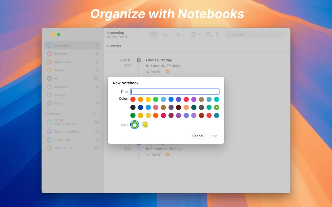 图片[1]破解版下载 | Pinning 1.8.1 精美的倒计时与事件管理应用 - MacPJ - 最新Mac软件与游戏破解版资源下载破解版下载 | MacPJ - 最新Mac软件与游戏破解版资源下载