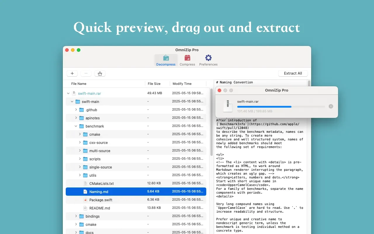 图片[1]破解版下载 | OmniZip 2.4.3 强大的压缩解压工具 - MacPJ - 最新Mac软件与游戏破解版资源下载破解版下载 | MacPJ - 最新Mac软件与游戏破解版资源下载
